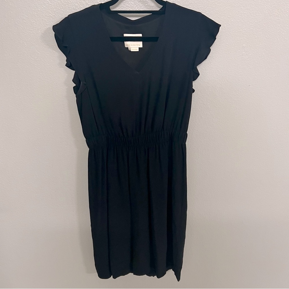 KATE SPADE ♠️ New York Black Ruffle Sleeve Dress sz 8